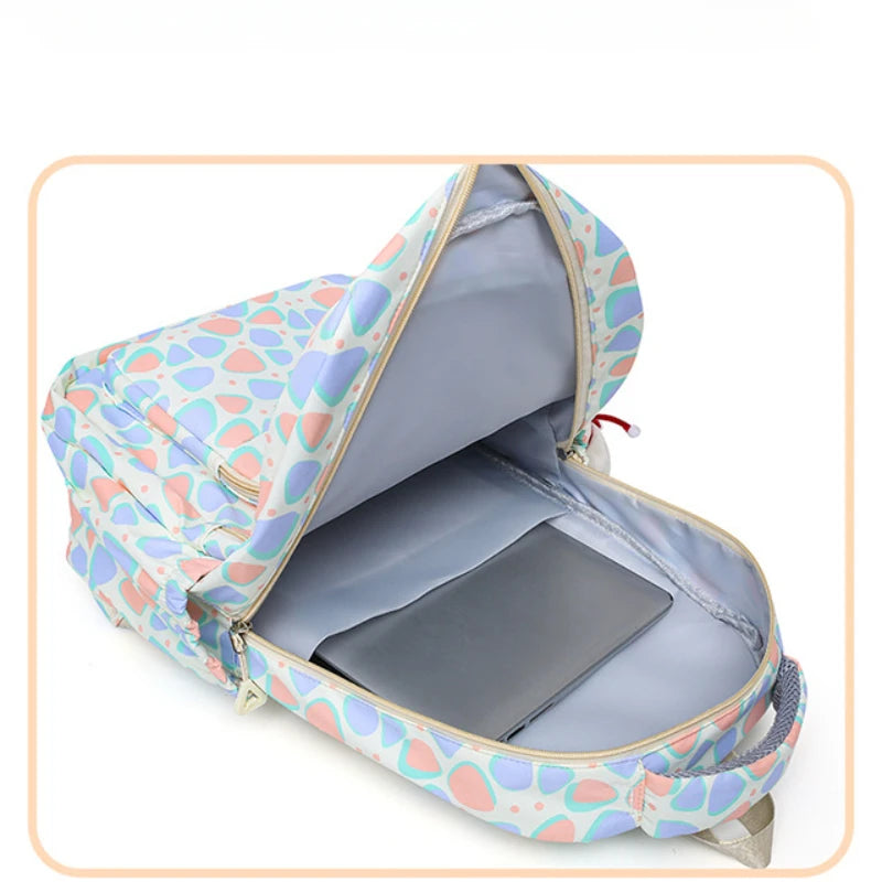 Lightweight Kids Backpack Functional Pockets Kawaii Teen School Backpack Watrer Resistant Bookbag for Primary Elementary School