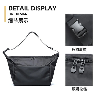 Lightweight Men's Crossbody 12inch IPad Oxford Waterproof Leisure Zip 2024 All-match Messenger Bag For Travel Boy Sports Bag