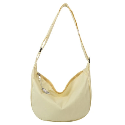 Lightweight Nylon Shoulder Bag with Pendant Crossbody Bags for Women Perfect for School Commuting and Shopping