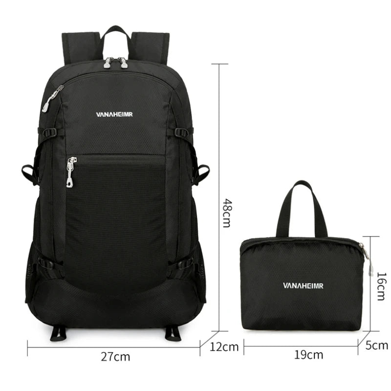 Lightweight Packable Backpack Foldable Hiking Backpacks Water Resistant Compact Folding Daypack for Travel