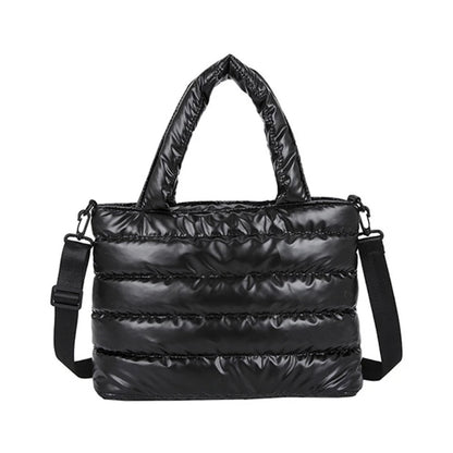 Lightweight Quilted Tote Bag Stylish and Versatile Shoulder Bags Handbag with Down Cotton Padding