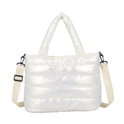 Lightweight Quilted Tote Bag Stylish and Versatile Shoulder Bags Handbag with Down Cotton Padding