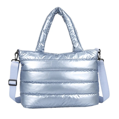 Lightweight Quilted Tote Bag Stylish and Versatile Shoulder Bags Handbag with Down Cotton Padding