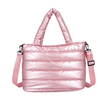Lightweight Quilted Tote Bag Stylish and Versatile Shoulder Bags Handbag with Down Cotton Padding