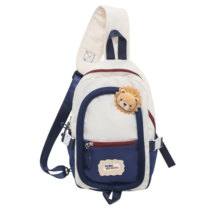 Lightweight Sling Backpack Bag, Crossbody Shoulder Bag Travel Hiking Daypack Chest Bag with Front Square Pocket