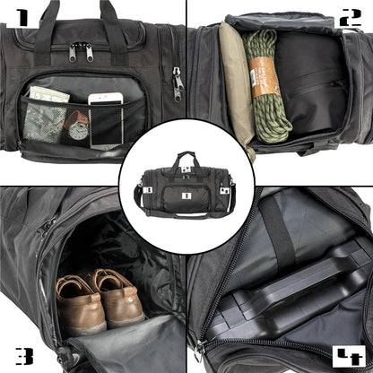 Lightweight Sports Travel Duffel Bag for Men and Women  carry-on luggage Gym Bag with Shoes Compartment for Women & Men