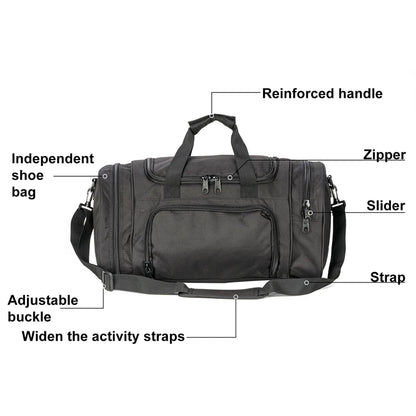 Lightweight Sports Travel Duffel Bag for Men and Women  carry-on luggage Gym Bag with Shoes Compartment for Women & Men