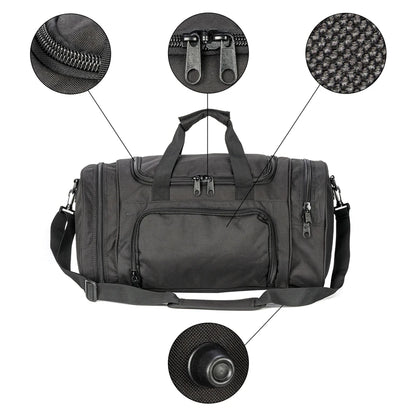 Lightweight Sports Travel Duffel Bag for Men and Women  carry-on luggage Gym Bag with Shoes Compartment for Women & Men