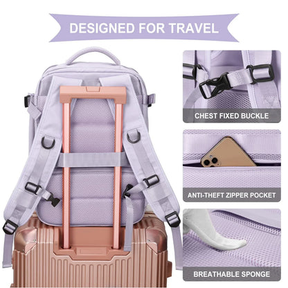 Lightweight Travel Backpack Bags Large Capacity Women's Multifunctional Suitcase USB Charging Woman airplane Luggage Bagpacks