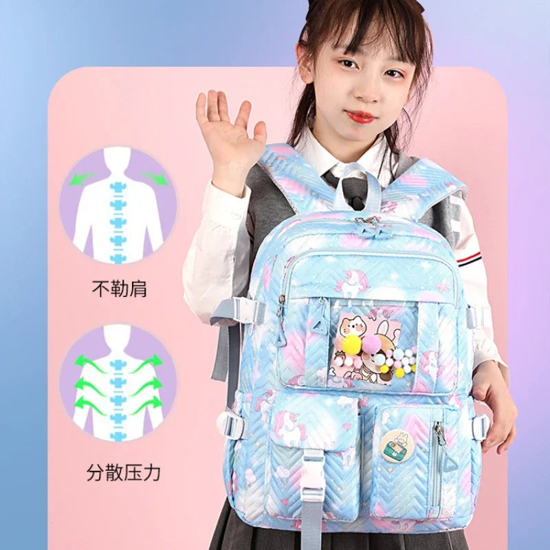 Lightweight and Large Capacity Splash Proof Backpack Anti Theft Travel Back Pack Large Bookbags for Teens Girls Teenage Students