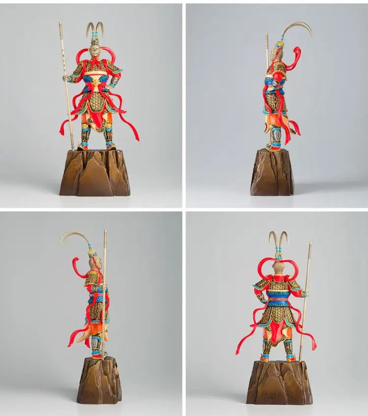 Limited Edition # GOOD--44cm LARGE # High-grade Business crafts--home Good luck Mascot  color brass Monkey King Wukong statue