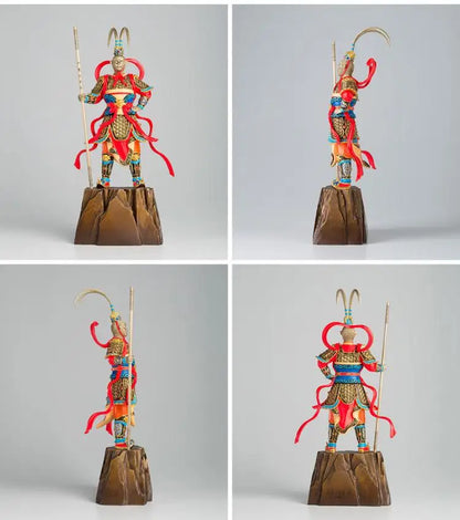 Limited Edition # GOOD--44cm LARGE # High-grade Business crafts--home Good luck Mascot  color brass Monkey King Wukong statue