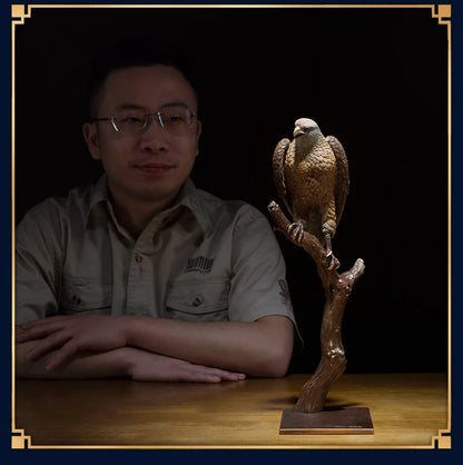 Limited Edition HOME OFFICE TOP COOL Collection Arab Eagles hawk brass art Company Business Courage Success decoration Large