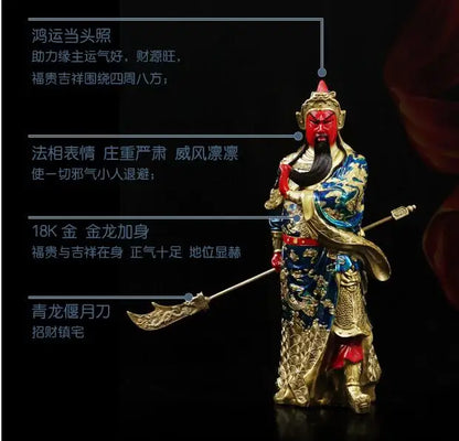 Limited Edition--TOP Company home business efficacious Mascot-Money Drawing fortune God RED GUAN GONG Guandi FENG SHUI statue