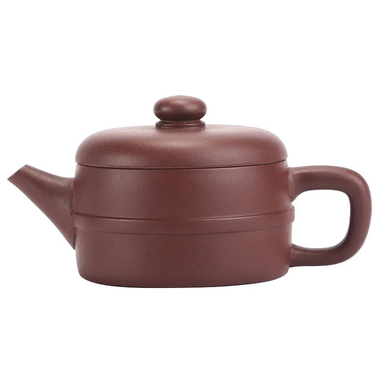 Line Rhyme Pot, Zisha Teapot, Yixing Handmade Pot, Kung-Fu Teaware, Purple Clay Drinkware for Puer G