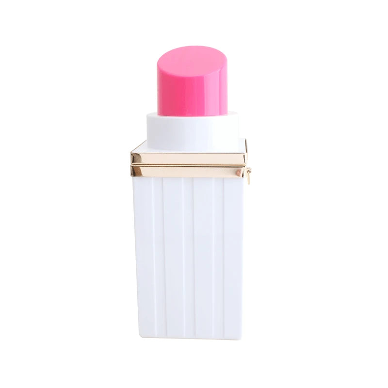 Lipstick Shape Designer Acrylie Wedding Party clutch purse evening bags clutches Women Shoulder Crossbody Bag for women Purses