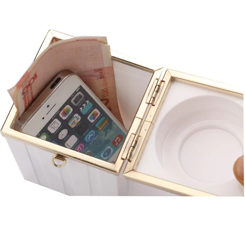 Lipstick Shape Designer Acrylie Wedding Party clutch purse evening bags clutches Women Shoulder Crossbody Bag for women Purses