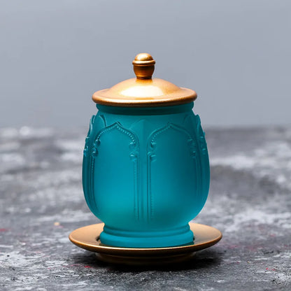 Liuli water purification cup Holy water cup The Eight Merit Cups for Water Supply Water Cup for Buddha Guanyin Gong Cup Great Co