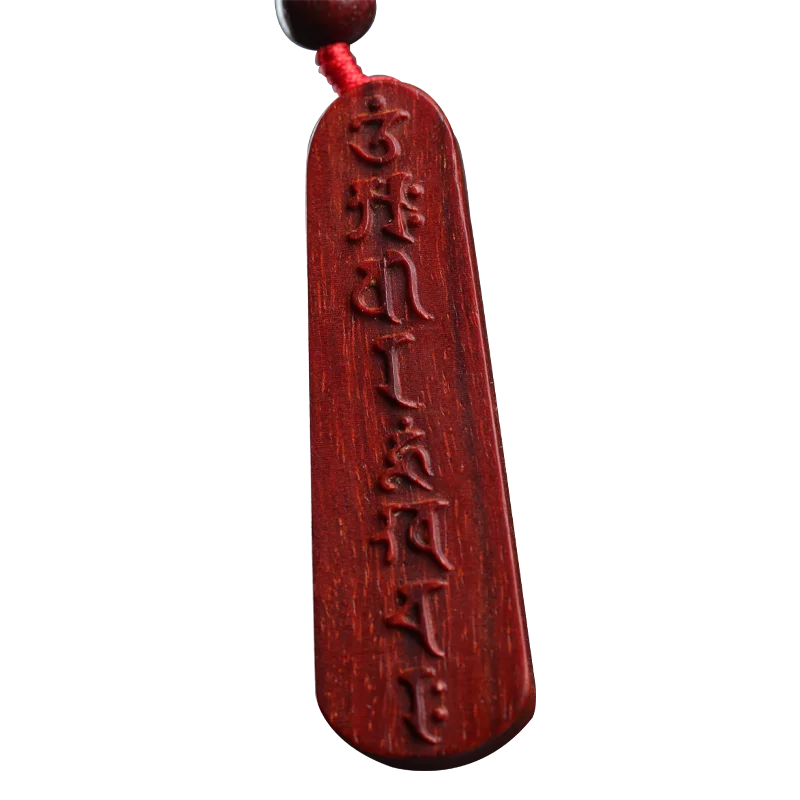 Lobular Rosewood 5cm Wood Sculpture Buddha Wooden sign Pendant Car Hanging Wall Decoration Office Decoration Home Décor