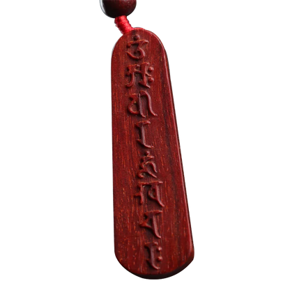 Lobular Rosewood 5cm Wood Sculpture Buddha Wooden sign Pendant Car Hanging Wall Decoration Office Decoration Home Décor