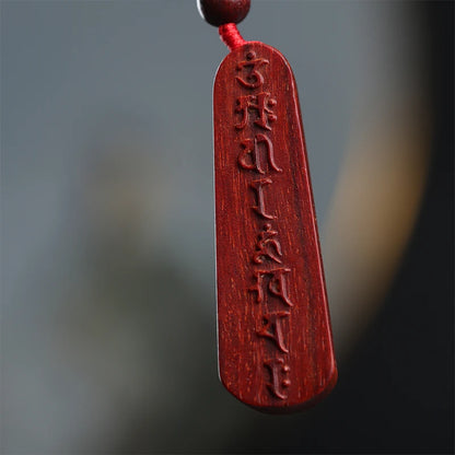 Lobular Rosewood 5cm Wood Sculpture Buddha Wooden sign Pendant Car Hanging Wall Decoration Office Decoration Home Décor