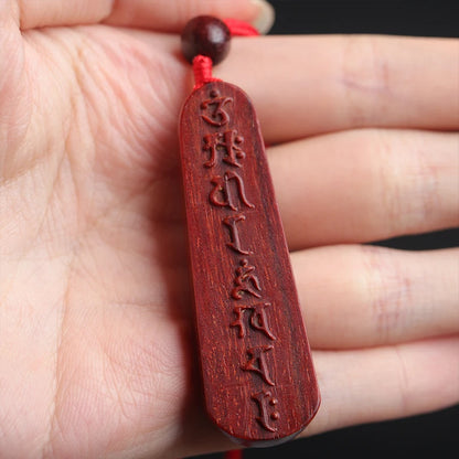 Lobular Rosewood 5cm Wood Sculpture Buddha Wooden sign Pendant Car Hanging Wall Decoration Office Decoration Home Décor