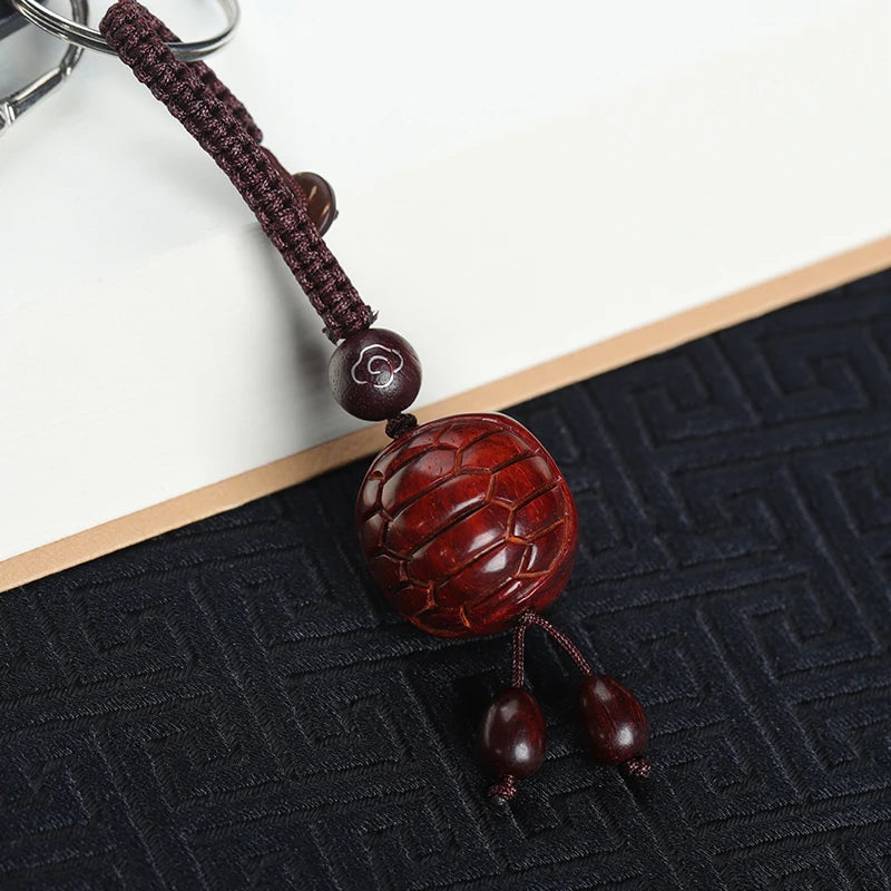Lobular Rosewood  Real Wood Animal Sculpture Collection Bag Pendant Wood Statue Collection Rich Feng Shui Mascot Lucky deduction