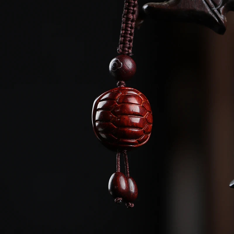 Lobular Rosewood  Real Wood Animal Sculpture Collection Bag Pendant Wood Statue Collection Rich Feng Shui Mascot Lucky deduction
