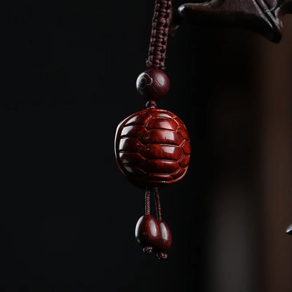 Lobular Rosewood  Real Wood Animal Sculpture Collection Bag Pendant Wood Statue Collection Rich Feng Shui Mascot Lucky deduction