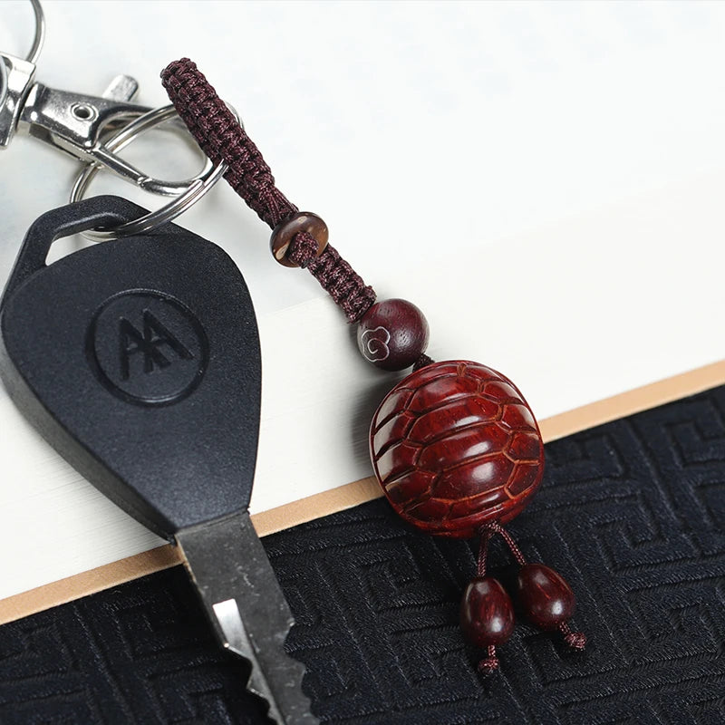 Lobular Rosewood  Real Wood Animal Sculpture Collection Bag Pendant Wood Statue Collection Rich Feng Shui Mascot Lucky deduction