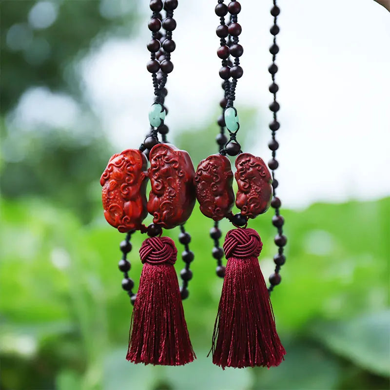 Lobular Rosewood Real Wood Wood Sculpture Brave Troops Feng Shui Traditional Chinese Home Décor Collection Rich Wood Statue