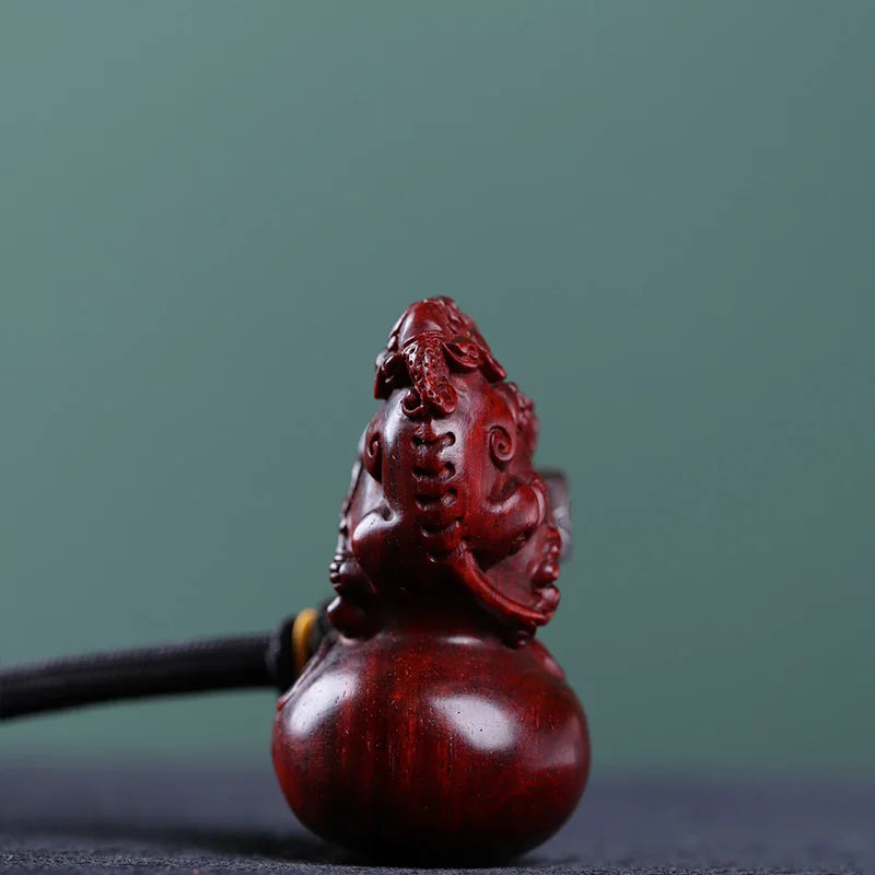 Lobular Rosewood Real Wood Wood Sculpture Brave Troops Feng Shui Traditional Chinese Home Décor Collection Rich Wood Statue Coll