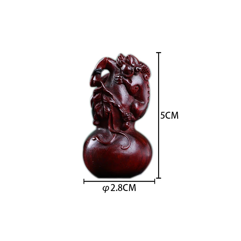 Lobular Rosewood Real Wood Wood Sculpture Brave Troops Feng Shui Traditional Chinese Home Décor Collection Rich Wood Statue Coll