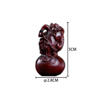 Lobular Rosewood Real Wood Wood Sculpture Brave Troops Feng Shui Traditional Chinese Home Décor Collection Rich Wood Statue Coll