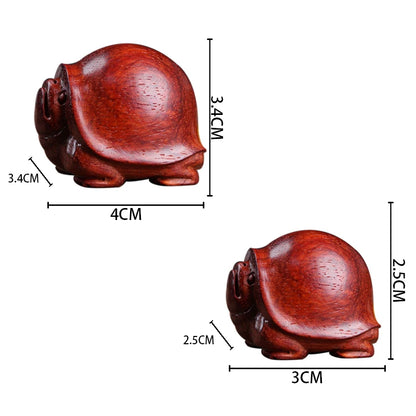 Lobular Rosewood Real Wood Wood Sculpture Collection Bag Pendant Animal Sculpture Mascot Lucky Feng Shui Wood Statue Lucky