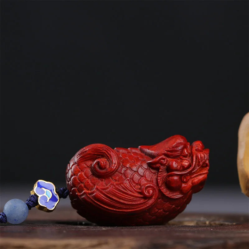 Lobular Rosewood Real Wood Wood Sculpture Mascot Traditional Chinese Lucky Feng Shui Wood Statue Animal Sculpture Collection myt