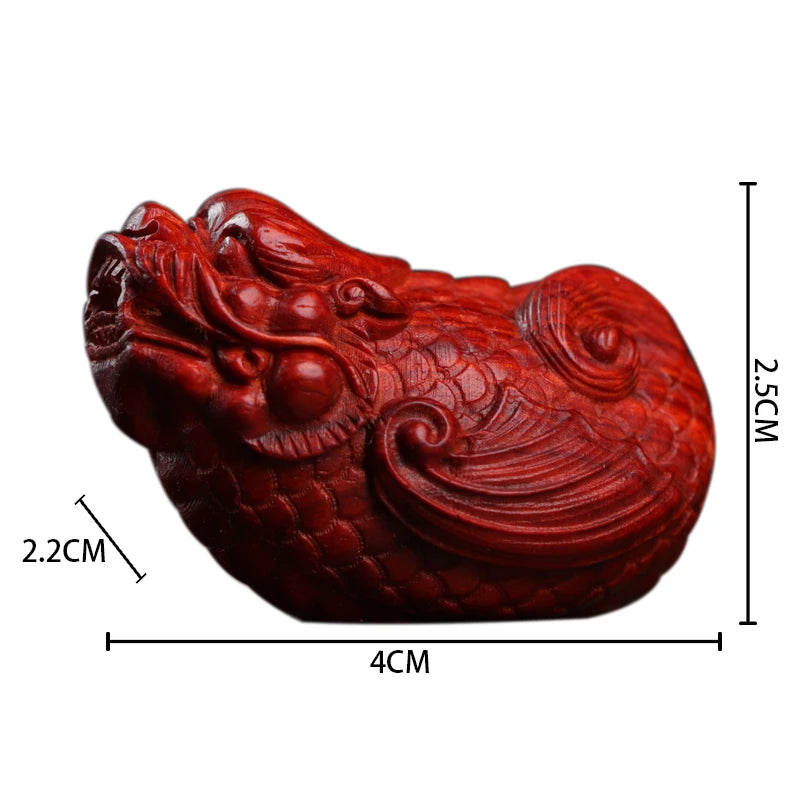 Lobular Rosewood Real Wood Wood Sculpture Mascot Traditional Chinese Lucky Feng Shui Wood Statue Animal Sculpture Collection myt