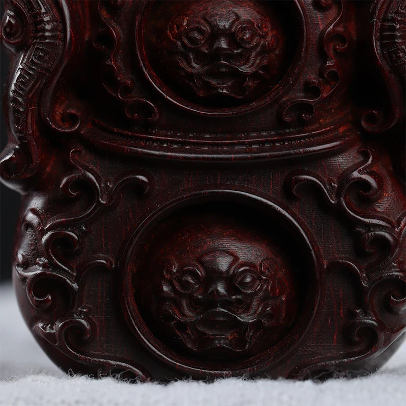 Lobular Rosewood Real Wood Wood Sculpture Traditional Chinese Collection Feng Shui Collection Lucky Office Decoration