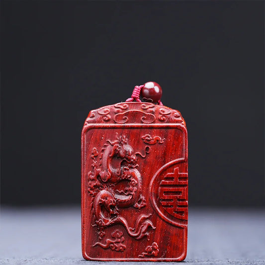 Lobular Rosewood Wood Statue Wooden Collection Rich Ruyi  Wood Sculpture Lucky deduction Collection Rich Bag Pendant