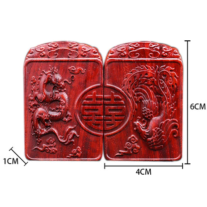 Lobular Rosewood Wood Statue Wooden Collection Rich Ruyi  Wood Sculpture Lucky deduction Collection Rich Bag Pendant