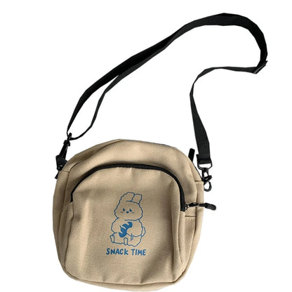 Lolita Girl Handbag Corduroy Shoulder Crossbody Bag Bear Messenger Bag Daughter