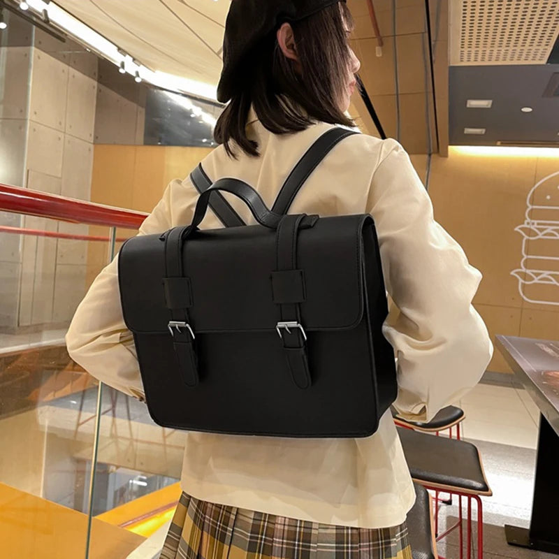 Lolita Girls JK Japanese Basic Backpacks Satchel Shoulder Bags Unisex Students Briefcase Bookbags Handbags