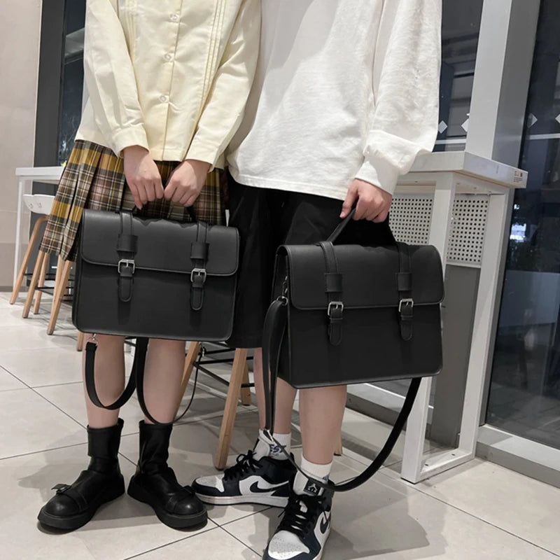 Lolita Girls JK Japanese Basic Backpacks Satchel Shoulder Bags Unisex Students Briefcase Bookbags Handbags
