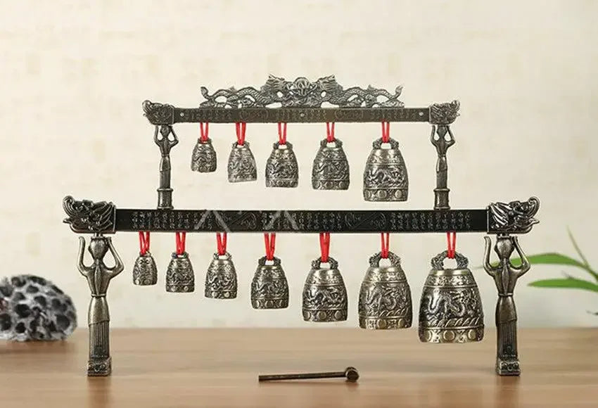Lonceng Kuningan Cina Naga Tibet Glockenspiel