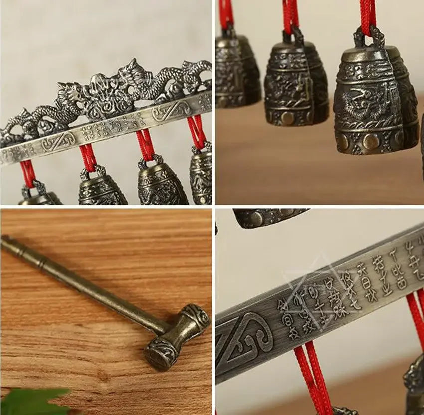 Lonceng Kuningan Cina Naga Tibet Glockenspiel