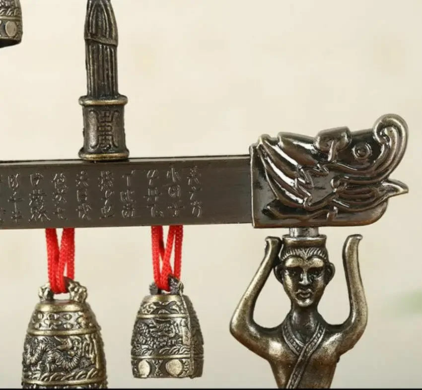 Lonceng Kuningan Cina Naga Tibet Glockenspiel