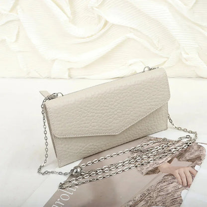 Long Leather Purse Women 2024 New Advanced First Layer Cowhide Hand Holding Fashion Small Crossbody Bag Gift Set Nice-lookin