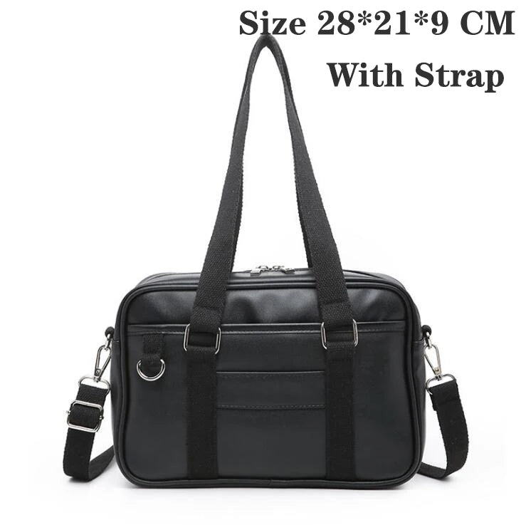 LoveLive Japanese Style Lolita School Student Bags JK Commuter Pu Leather Bag Bookbag Travel Messenger Bag Handbag