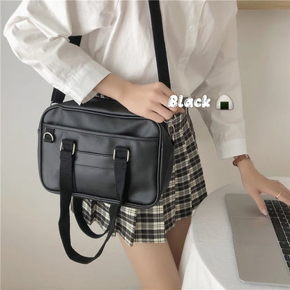 LoveLive Japanese Style Lolita School Student Bags JK Commuter Pu Leather Bag Bookbag Travel Messenger Bag Handbag