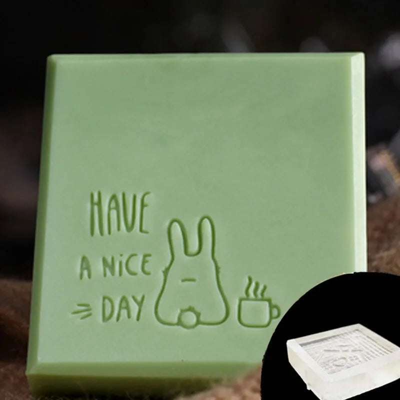 Lovely Handmade Clear Stamps Grass Plant Seal Soap Making Mold Natural Crafts Scrapbooking Chapter Custom Stationery